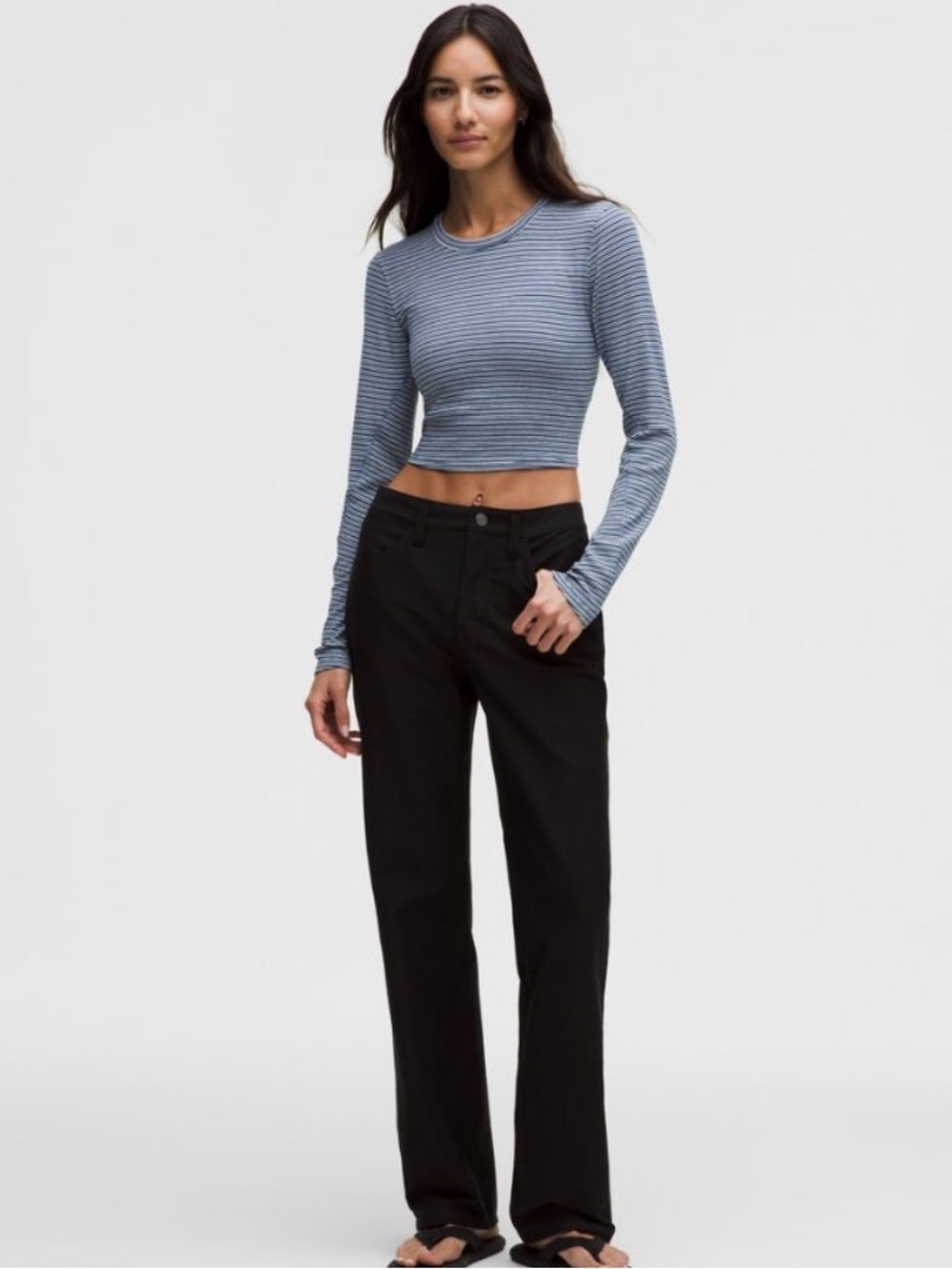 NWT LULULEMON HOLD TIGHT STRAIGHT-HEM CROPPED LONG SLEEVE SHIRT - Picture 3 of 7